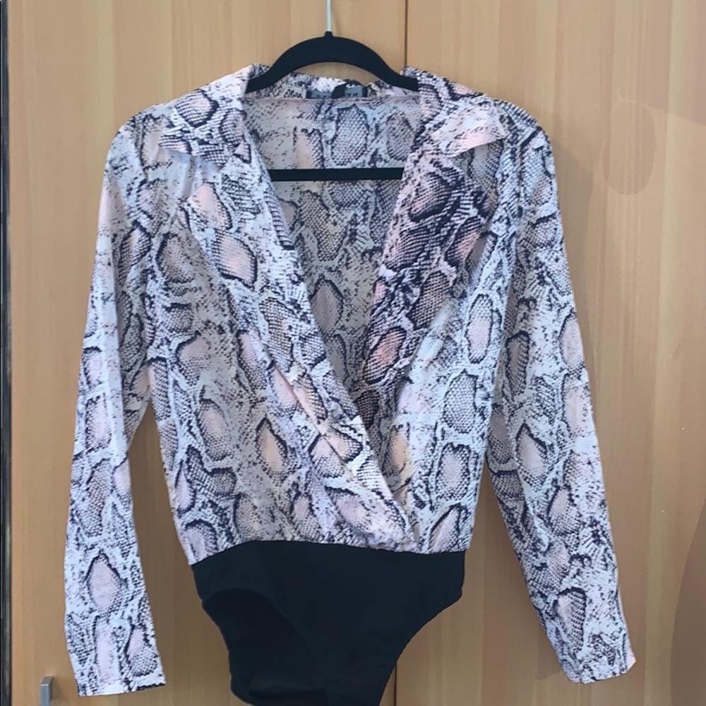 Pink snake bodysuit